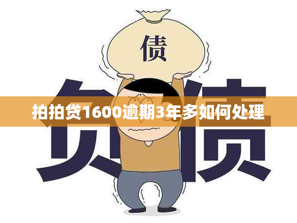 拍拍贷1600逾期3年多如何处理