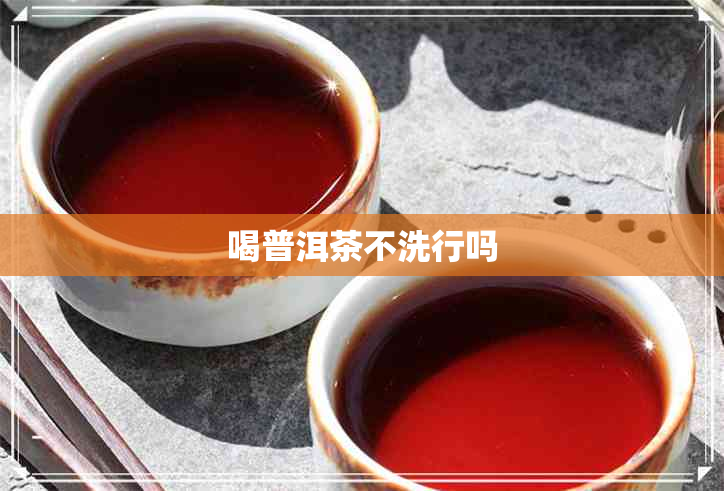 喝普洱茶不洗行吗