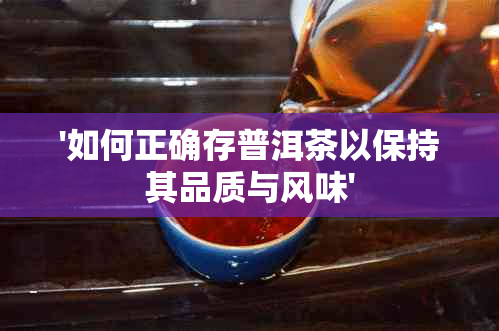 '如何正确存普洱茶以保持其品质与风味'