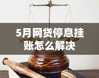 5月网贷停息挂账怎么解决