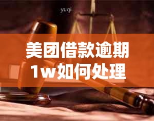 美团借款逾期1w如何处理