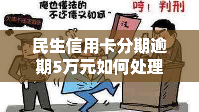 民生信用卡分期逾期5万元如何处理