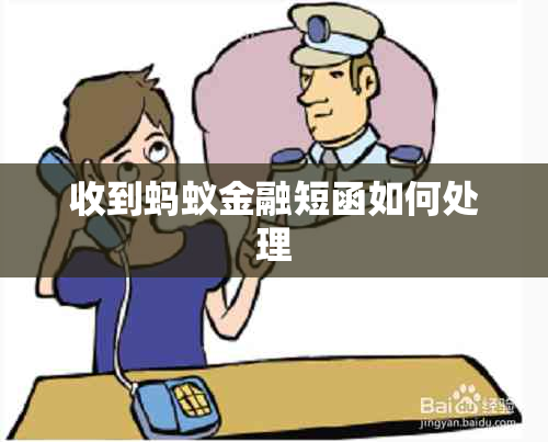 收到蚂蚁金融短函如何处理