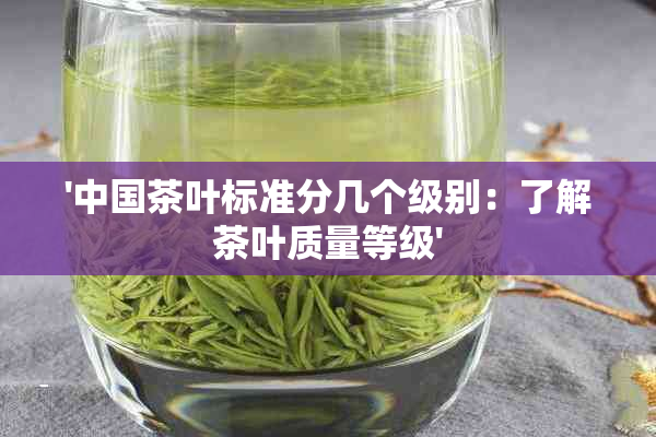 '中国茶叶标准分几个级别：了解茶叶质量等级'