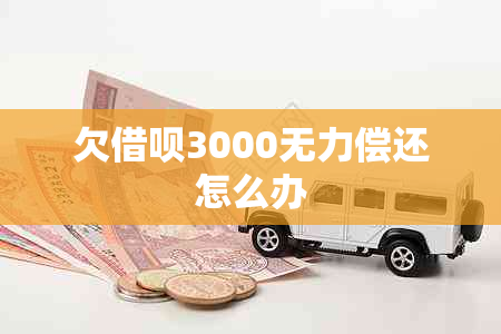 欠借呗3000无力偿还怎么办