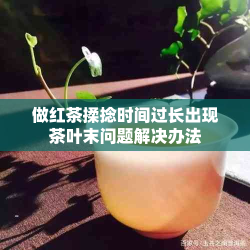 做红茶揉捻时间过长出现茶叶末问题解决办法