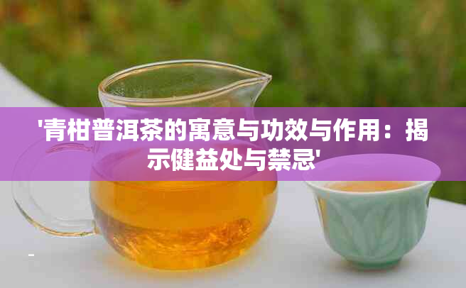 '青柑普洱茶的寓意与功效与作用：揭示健益处与禁忌'