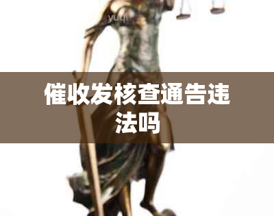 发核查通告违法吗