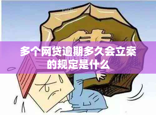 多个网贷逾期多久会立案的规定是什么