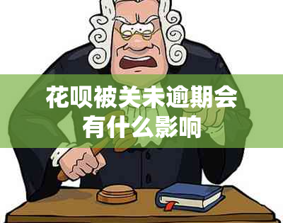 花呗被关未逾期会有什么影响