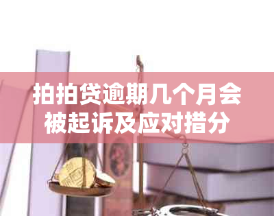 拍拍贷逾期几个月会被起诉及应对措分享