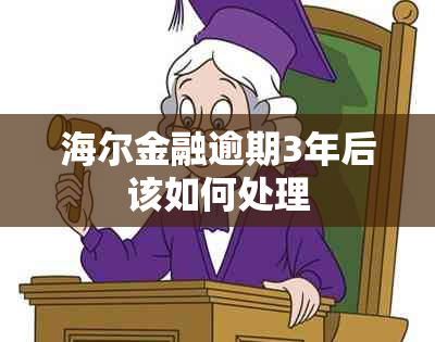 海尔金融逾期3年后该如何处理