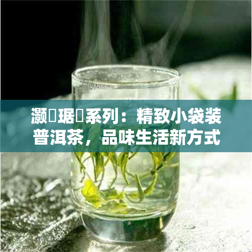 灏忚琚嬭系列：精致小袋装普洱茶，品味生活新方式