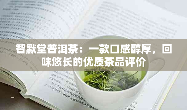 智默堂普洱茶：一款口感醇厚，回味悠长的优质茶品评价