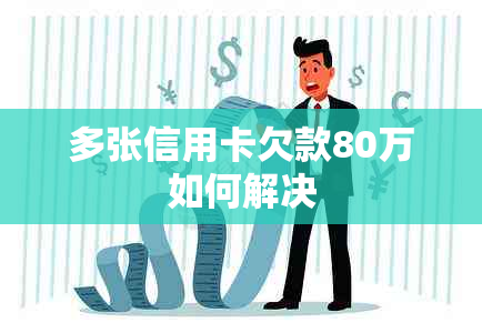 多张信用卡欠款80万如何解决