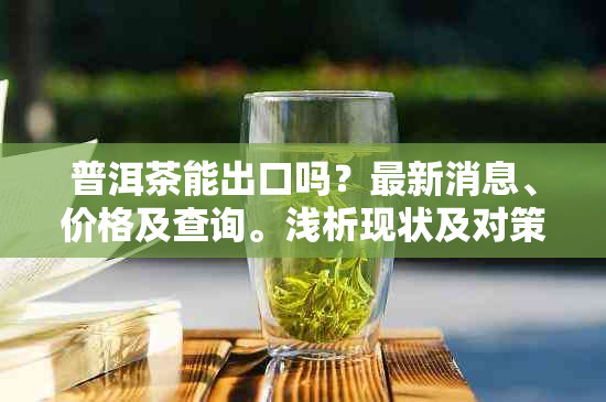 普洱茶能出口吗？最新消息、价格及查询。浅析现状及对策。