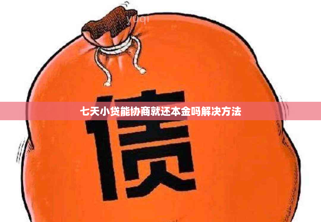 七天小贷能协商就还本金吗解决方法