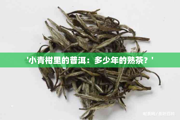 '小青柑里的普洱：多少年的熟茶？'