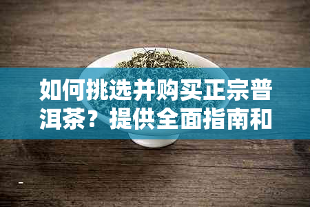 如何挑选并购买正宗普洱茶？提供全面指南和建议！