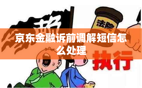 京东金融诉前调解短信怎么处理