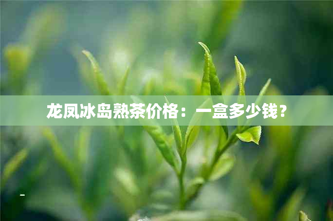 龙凤冰岛熟茶价格：一盒多少钱？