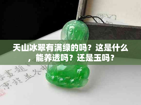 天山冰翠有满绿的吗？这是什么，能养透吗？还是玉吗？