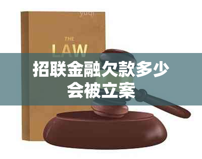 招联金融欠款多少会被立案