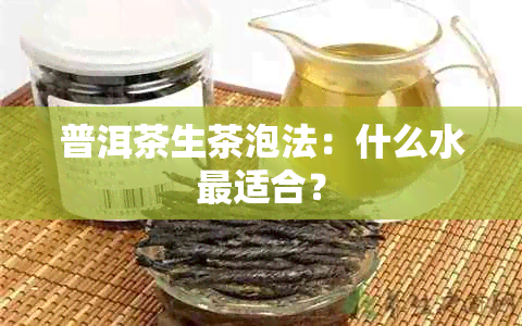 普洱茶生茶泡法：什么水最适合？