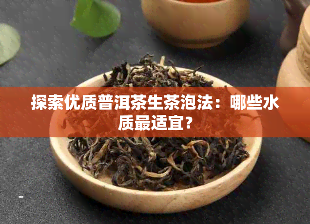 探索优质普洱茶生茶泡法：哪些水质最适宜？