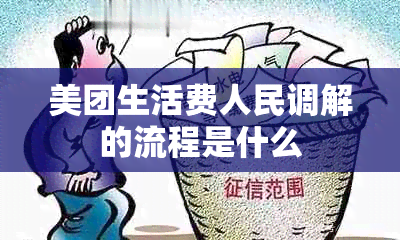 美团生活费人民调解的流程是什么