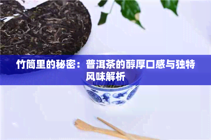 竹筒里的秘密：普洱茶的醇厚口感与独特风味解析