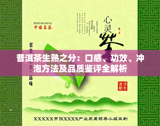 普洱茶生熟之分：口感、功效、冲泡方法及品质鉴评全解析