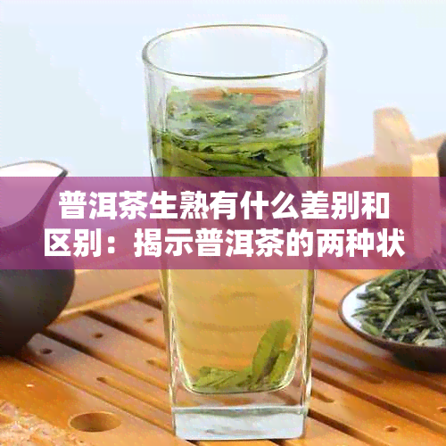 普洱茶生熟有什么差别和区别：揭示普洱茶的两种状态及其独特功效