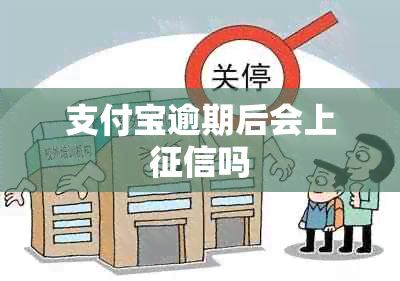 支付宝逾期后会上吗