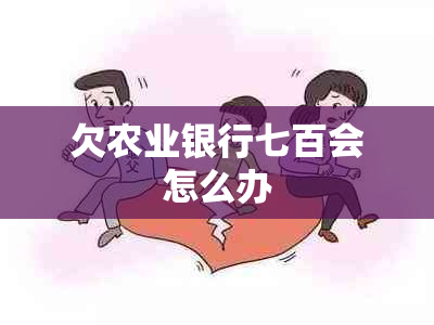 欠农业银行七百会怎么办