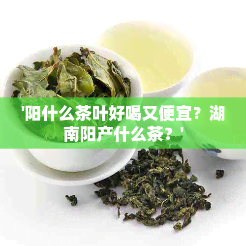 '阳什么茶叶好喝又便宜？湖南阳产什么茶？'