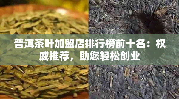 普洱茶叶加盟店排行榜前十名：权威推荐，助您轻松创业