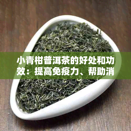 小青柑普洱茶的好处和功效：提高免疫力、帮助消化、降低血脂、抗氧化。