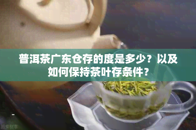 普洱茶广东仓存的度是多少？以及如何保持茶叶存条件？