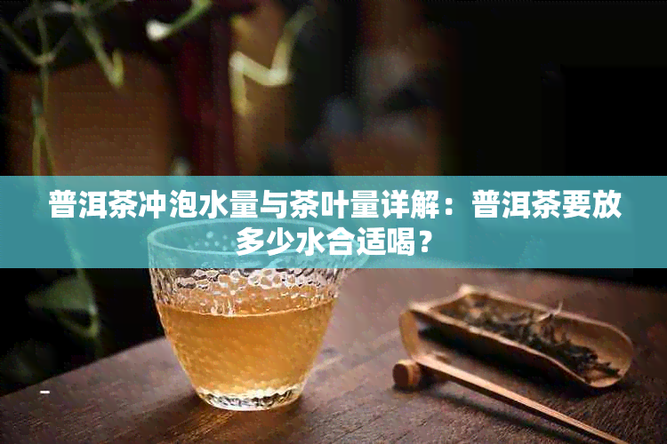 普洱茶冲泡水量与茶叶量详解：普洱茶要放多少水合适喝？