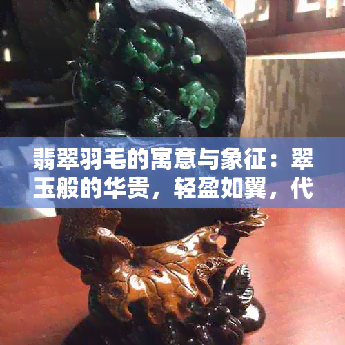 翡翠羽毛的寓意与象征：翠玉般的华贵，轻盈如翼，代表成功、荣耀和自由。