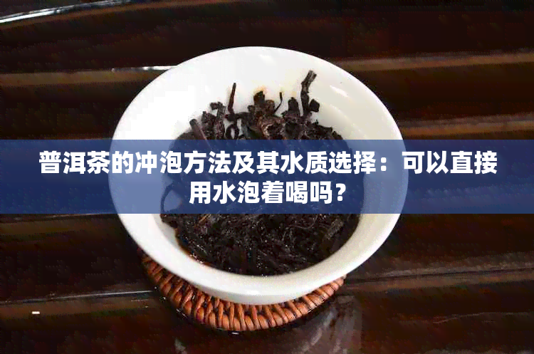 普洱茶的冲泡方法及其水质选择：可以直接用水泡着喝吗？