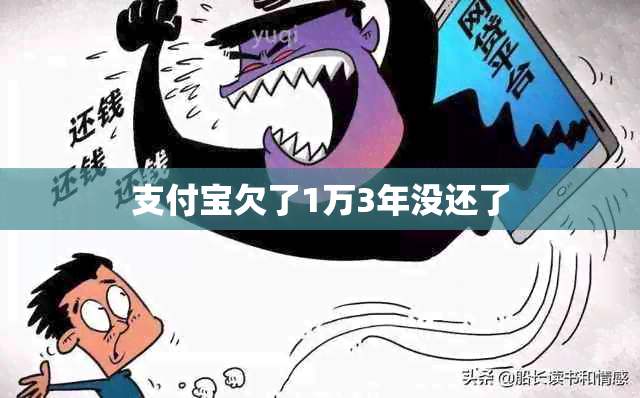 支付宝欠了1万3年没还了