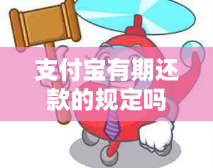 支付宝有期还款的规定吗