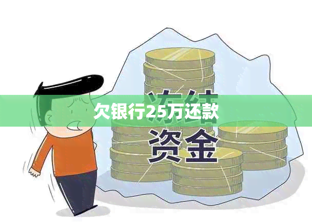 欠银行25万还款