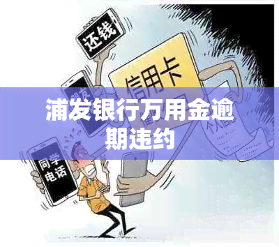 浦发银行万用金逾期违约