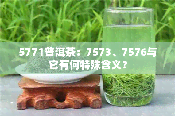 5771普洱茶：7573、7576与它有何特殊含义？