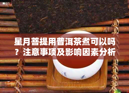 星月菩提用普洱茶煮可以吗？注意事项及影响因素分析