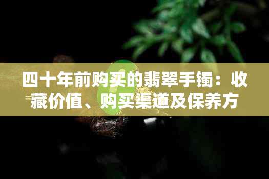 四十年前购买的翡翠手镯：收藏价值、购买渠道及保养方法的全面解析