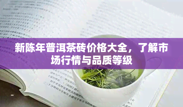 新陈年普洱茶砖价格大全，了解市场行情与品质等级